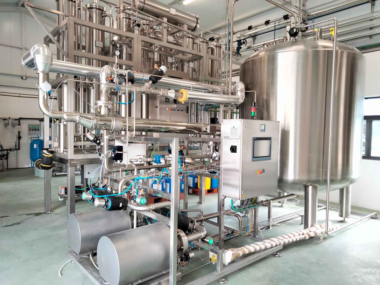 Fabricación CIP de limpieza en planta farmacéutica Grau Fabricación CIP de limpieza en planta farmacéutica Grau